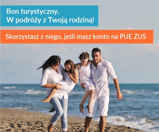 Grafika promocyjna: Polski Bon Turystyczny.