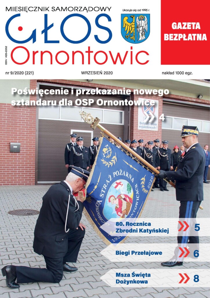 Okłada "Głosu Ornontowic" nr 9/2020. 