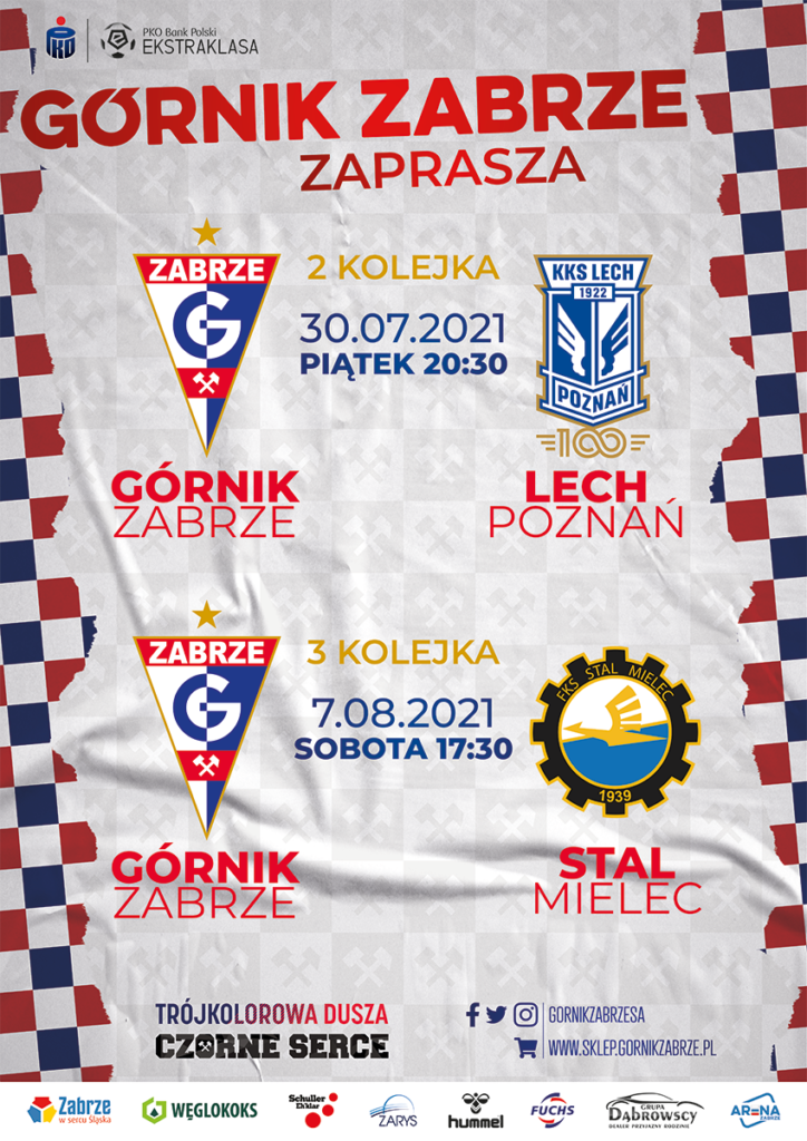 Plakat promocyjny Górnika Zabrze.