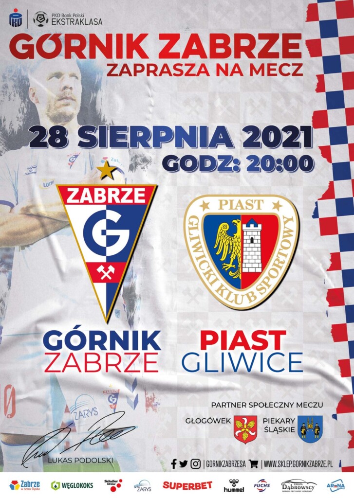 Plakat promocyjny Górnika Zabrze.