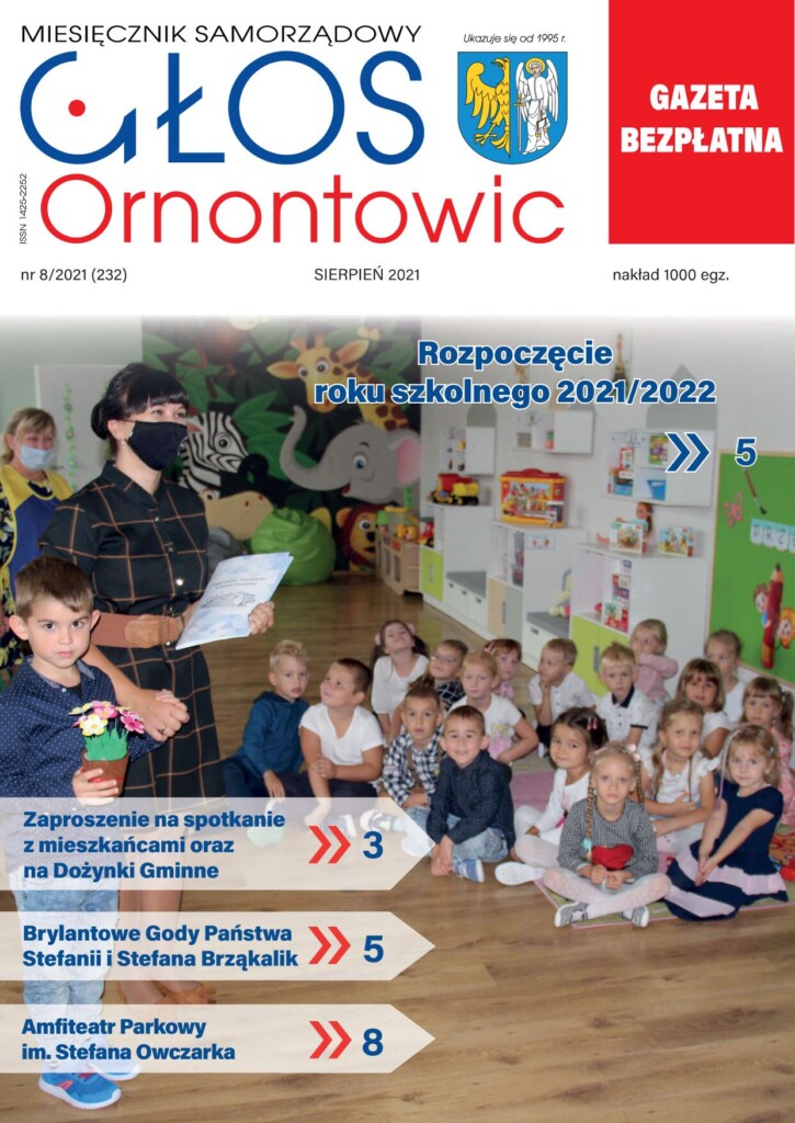 Okładka "Głosu Ornontowic" nr 8/2021 (232).