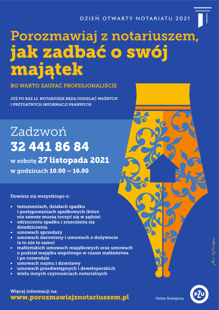 Plakat Dzień Otwarty Notariatu 2021  