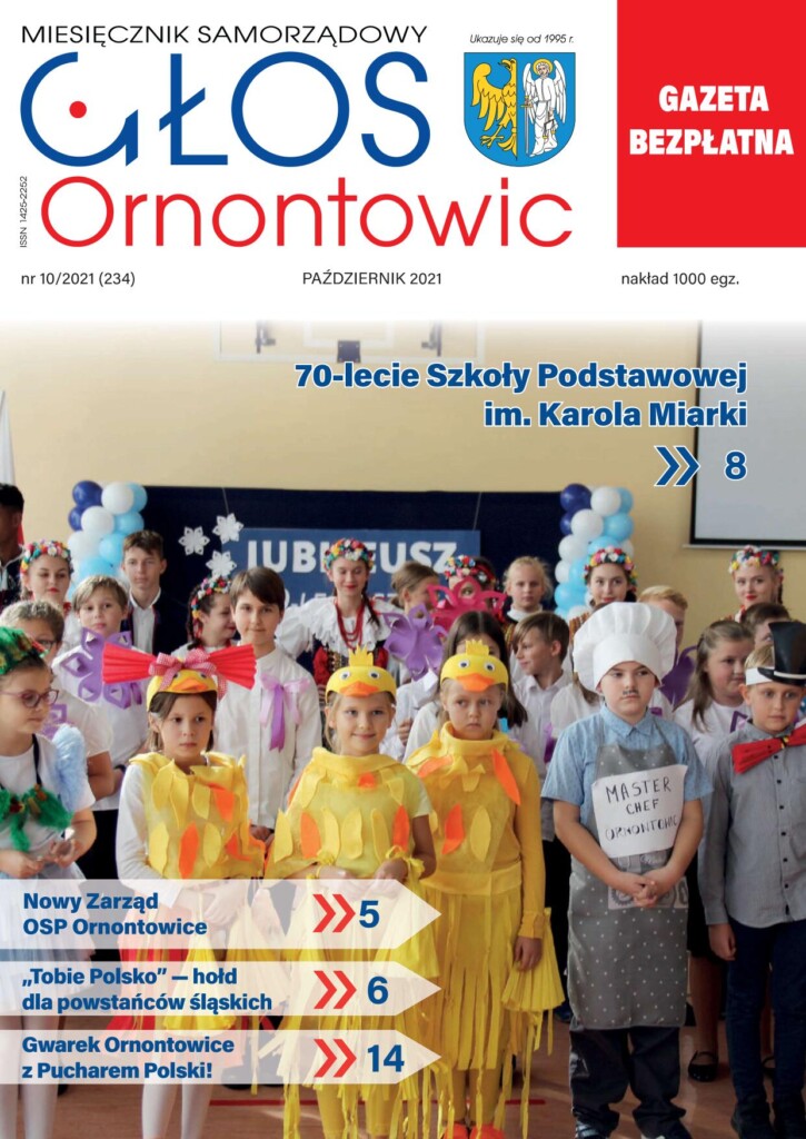 Okładka "Głosu Ornontowic" nr 10/2021 (234).