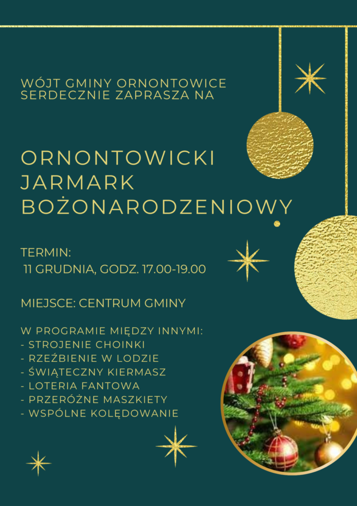 Plakat - Ornontowicki Jarmark Bożonarodzeniowy