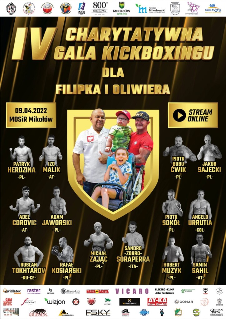 Plakat IV Gala Charytatywna Kickboxingu
