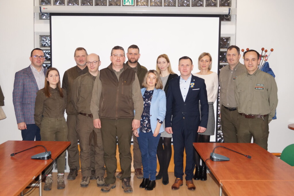 Zdjęcie ze spotkania z przedstawicielami Lasów Państwowych - 14 marca, Ornontowice.