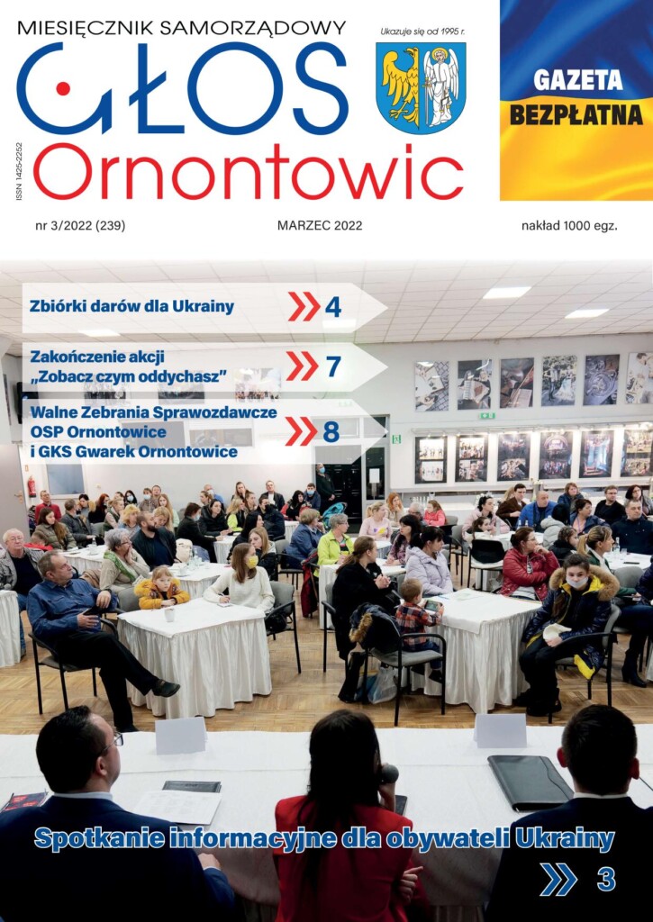 Okładka "Głosu Ornontowic" nr 3/2022 (239).