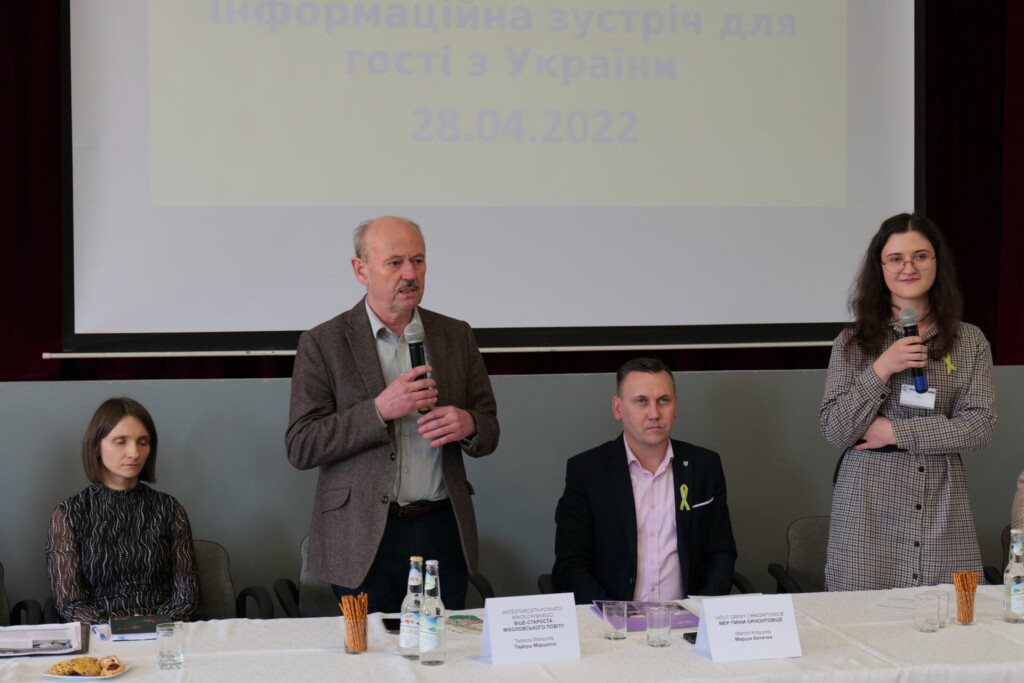 Zdjęcie ze spotkania informacyjnego dla obywateli Ukrainy - Ornontowice 28 kwietnia 2022 roku.