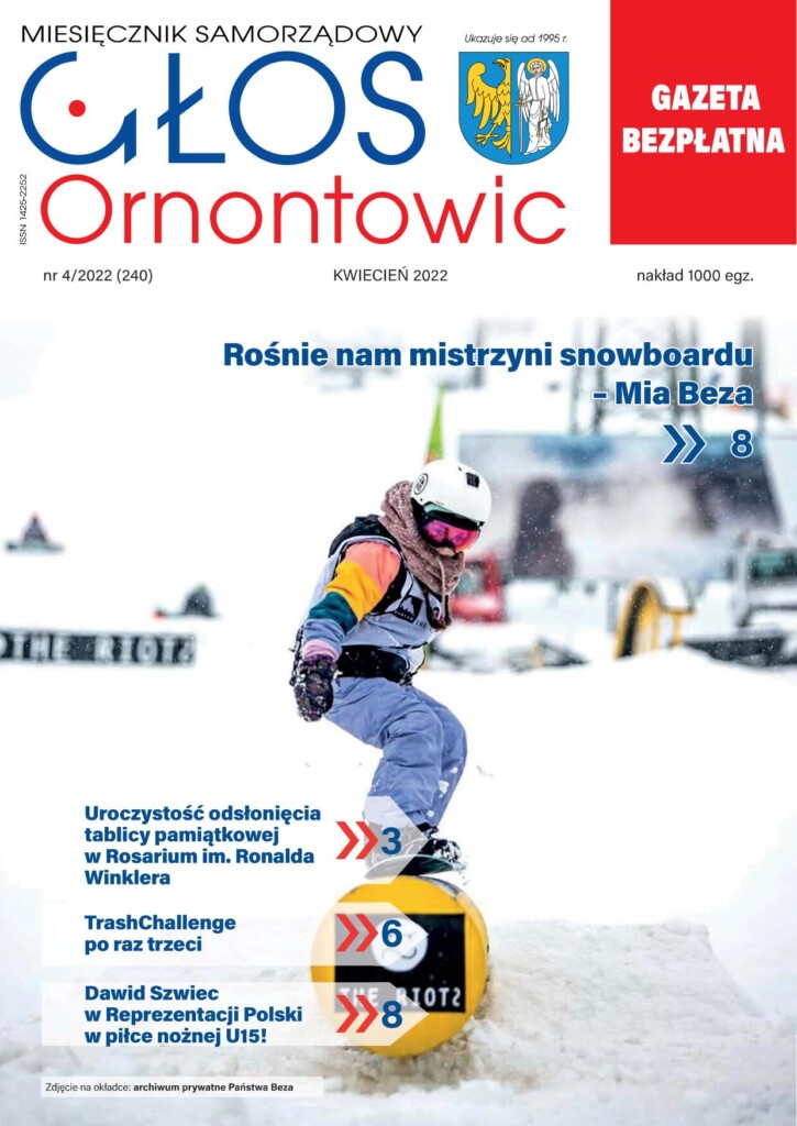 Okładka "Głosu Ornontowic" nr 4/2022 (240).