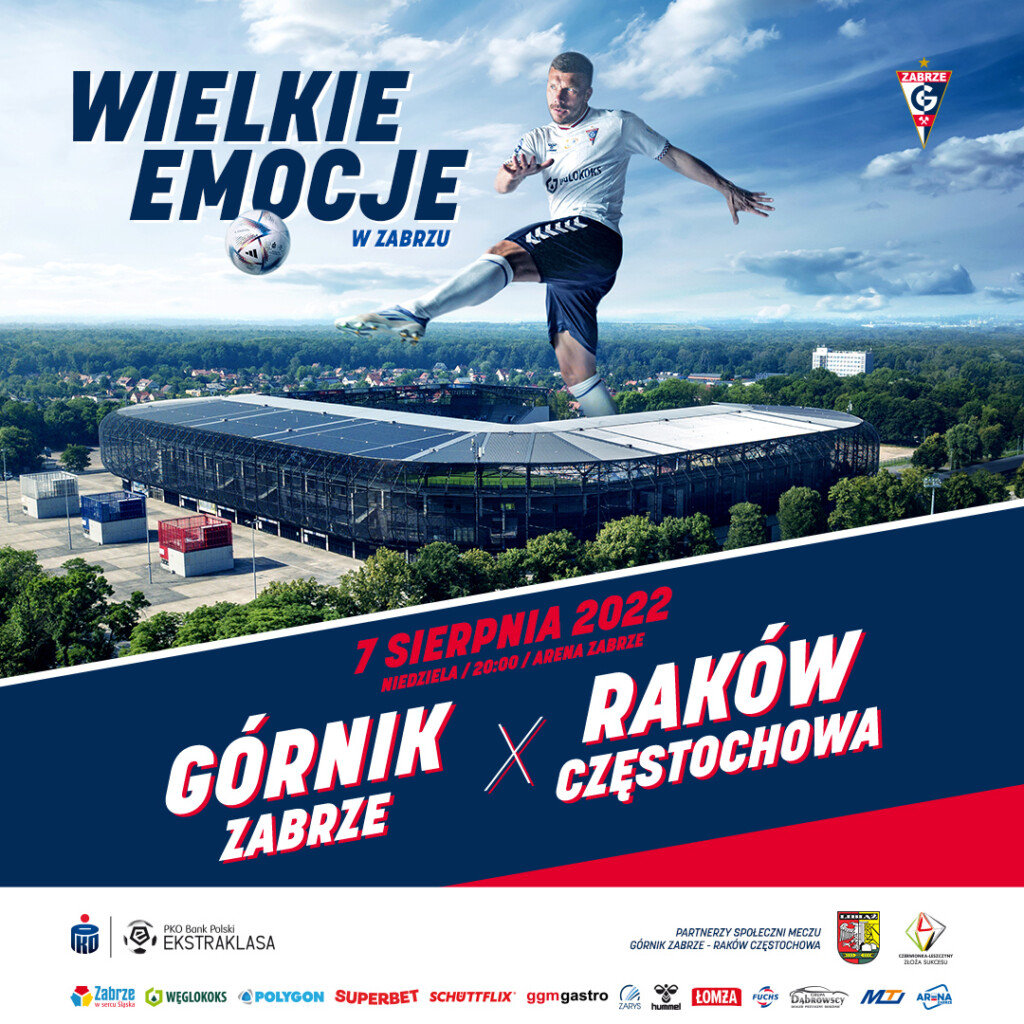 Plakat promocyjny Górnika Zabrze. 