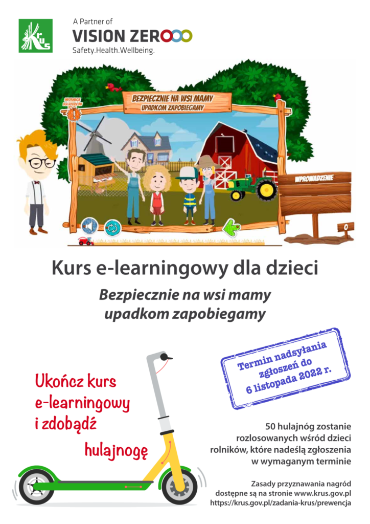 Plakat dot. kursu e-learningowego