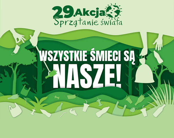 Plakat promocyjny 29. Akcja Sprzątania Świata.