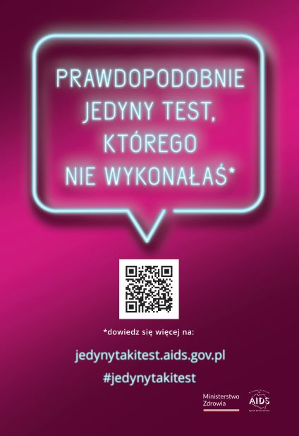 Plakat dot. dot. Europejskiego Tygodnia Testowania w kierunku HIV