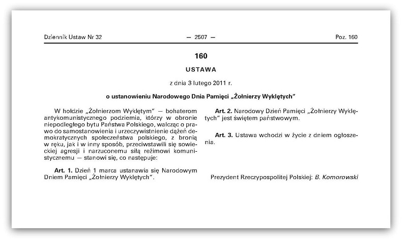 Ustawa z dnia 3 lutego 2011 r. 