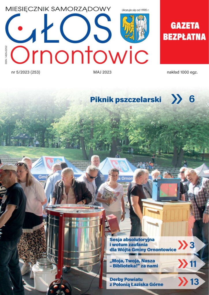 Okładka majowego "Głosu Ornontowic" nr 5/2023 (253).
