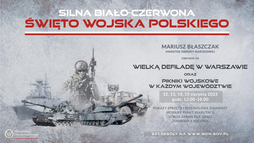Grafika  dot. obchodów Święta Wojska Polskiego