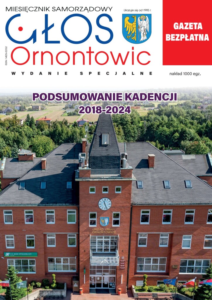 Okładka "Głosu Ornontowic" - wydanie specjalne - podsumowanie kadencji 2018-2024.