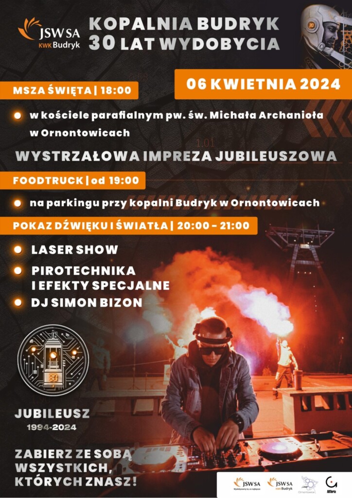 Plakat promocyjny KWK Budryk.