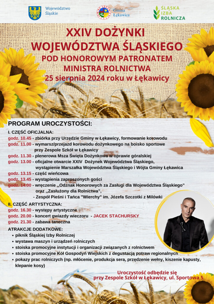 Plakat promocyjny - XXIV Dożynki Województwa Śląskiego. 