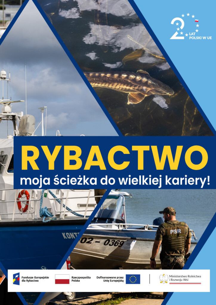 Grafika dotyczącą publikacji - „Rybactwo – moja ścieżka do wielkiej kariery”.