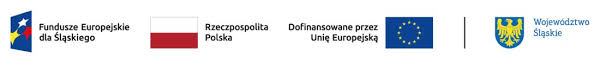 Logotypy - Projekt dofinansowany w ramach Programu Fundusze Europejskie dla Śląskiego 2021-2027