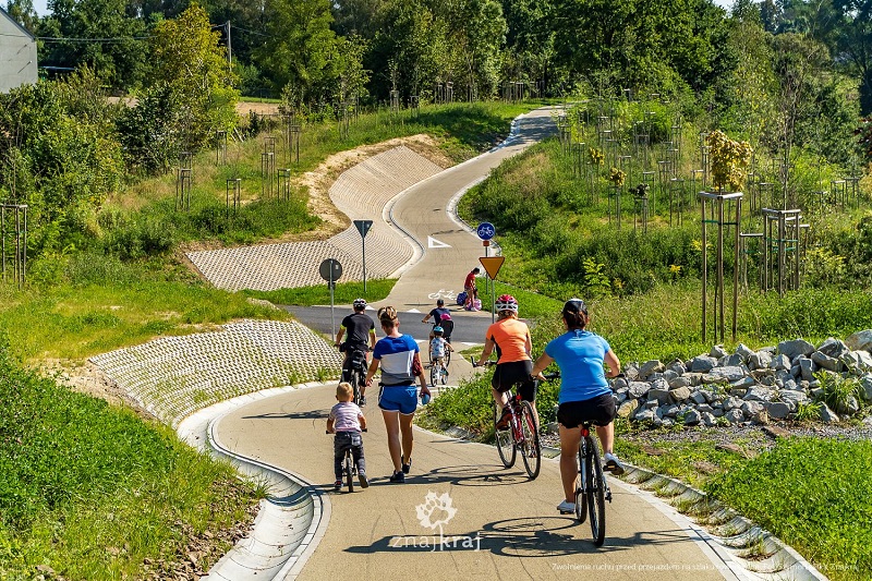 Zdjęcie trasy Żelaznego Szlaku Rowerowego. 