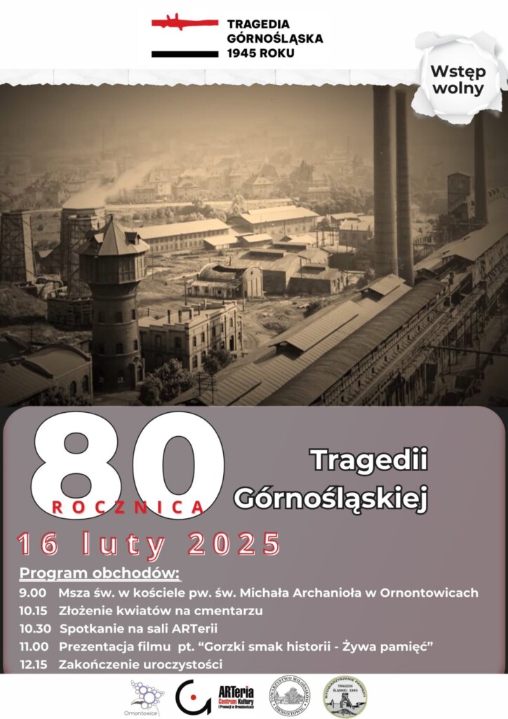 Plakat: 80. rocznica Tragedii Górnośląskiej