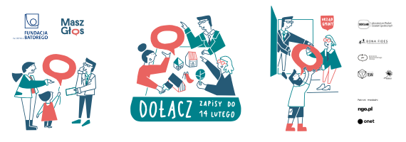 Grafika dot. ogólnopolskiej akcji Masz Głos Fundacji Batorego