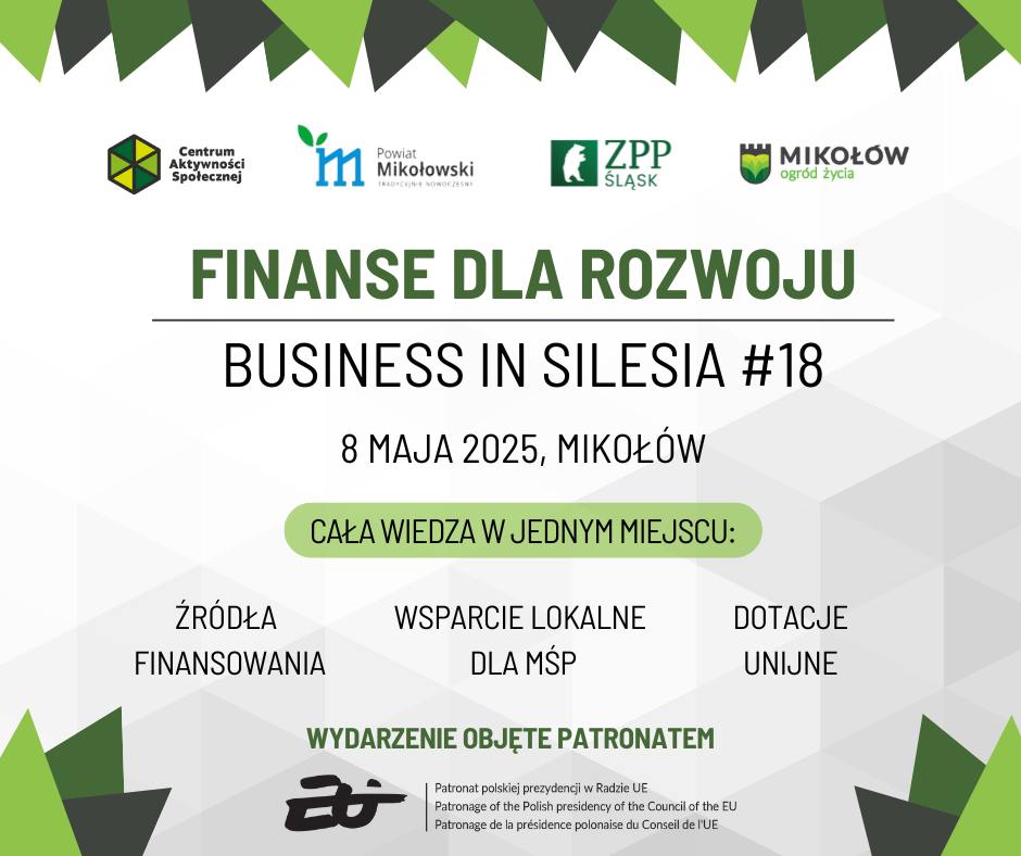Plakat promocyjny - konferencja "Finanse dla rozwoju". Plakat promocyjny - konferencja "Finanse dla rozwoju".