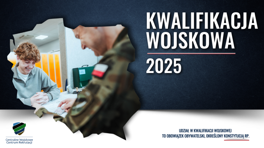 Grafika promocyjna - kwalifikacja wojskowa 2025.