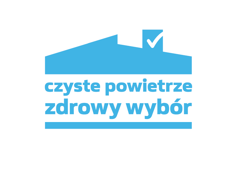 Logotyp programu Czyste Powietrze. 