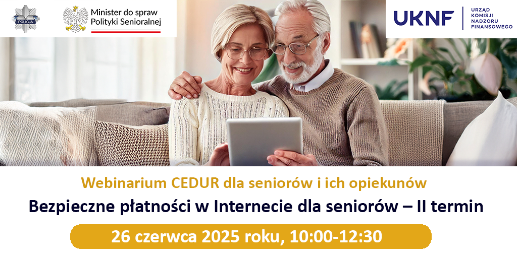 Grafika promocyjna - webinarium. 