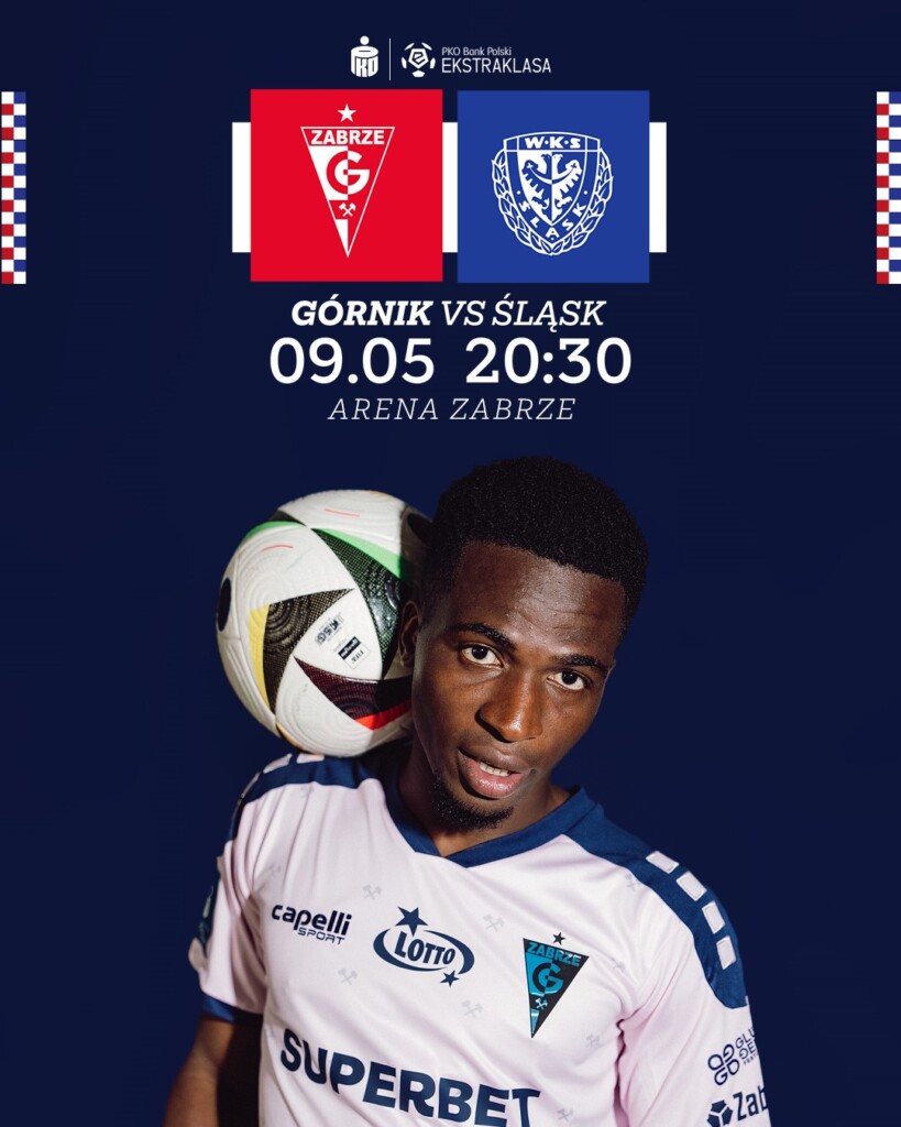 Plakat promocyjny Górnika Zabrze. 