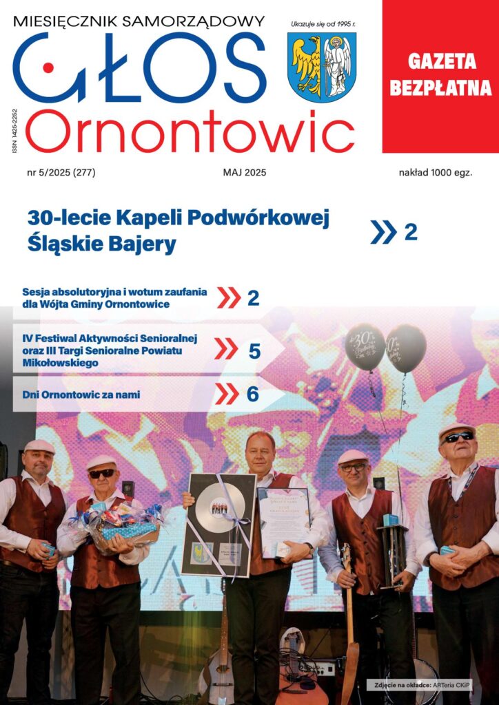 Okładka Głosu Ornontowic nr 5/2025 (277). Okładka Głosu Ornontowic nr 5/2025 (277).
