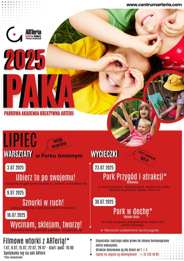 Plakat: Wakacje z ARTerią