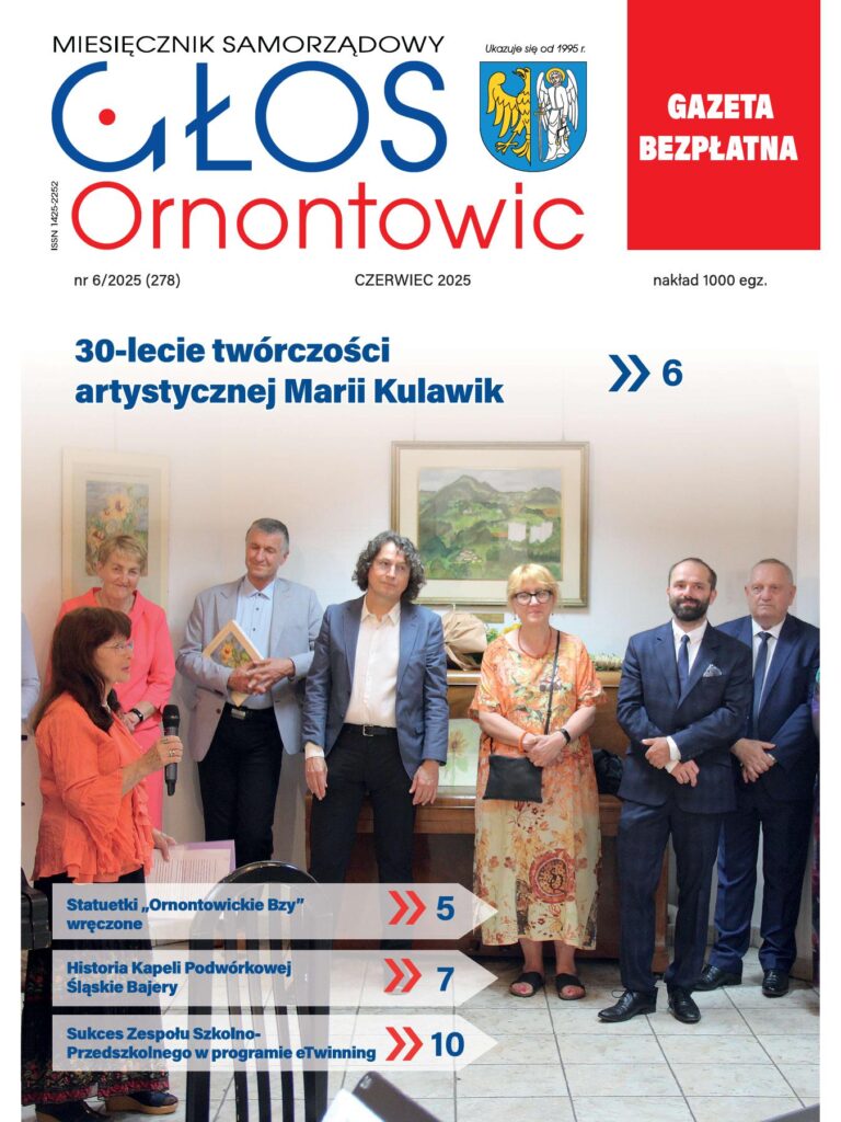 Okładka "Głosu Ornontowic" nr 6/2025. Okładka "Głosu Ornontowic" nr 6/2025.
