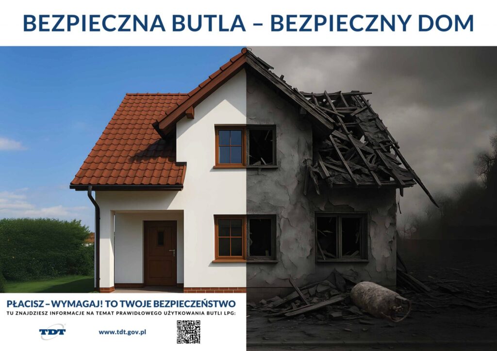 Grafika: BEZPIECZNA BUTLA – BEZPIECZNY DOM