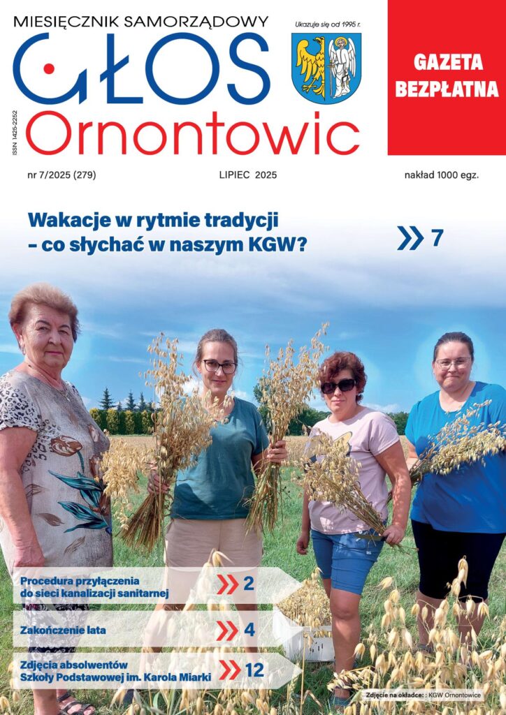 Okładka lipcowego "Głosu Ornontowic" nr 7/2025 (279).