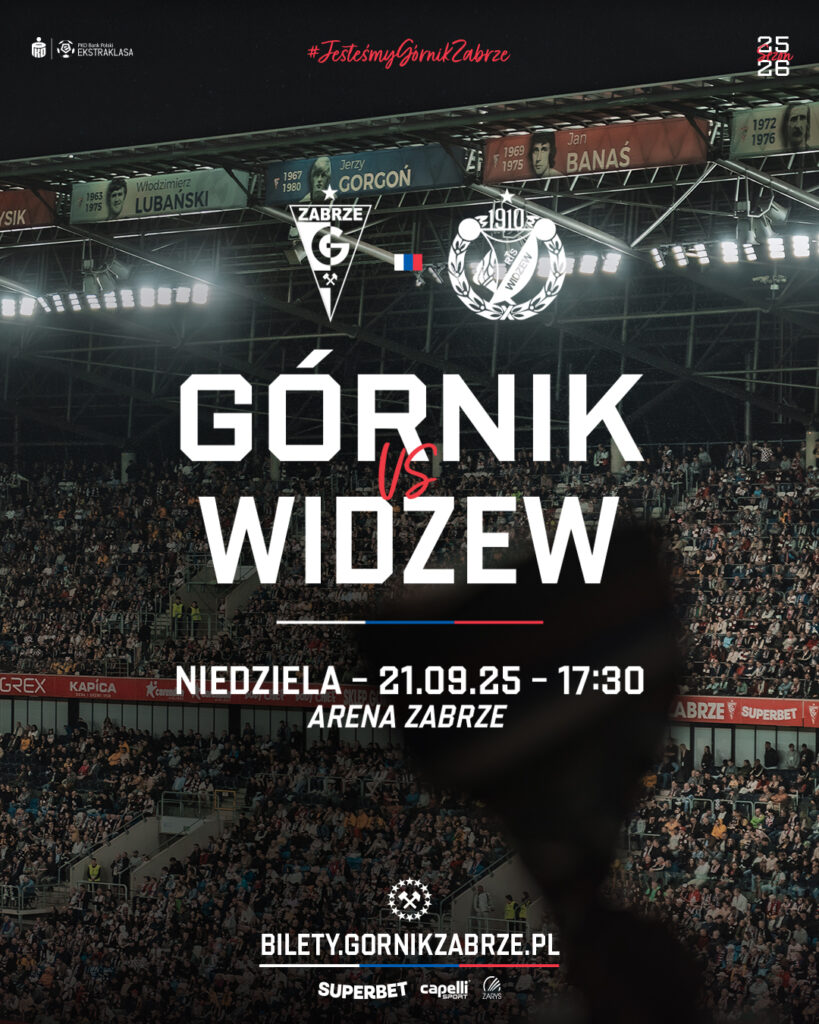 Plakat promocyjny Górnika Zabrze. 