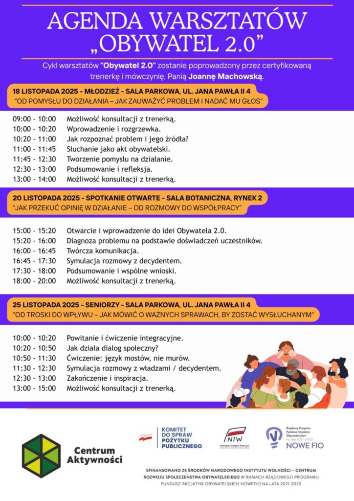 Plakat promocyjny - obywatel 2.0. 