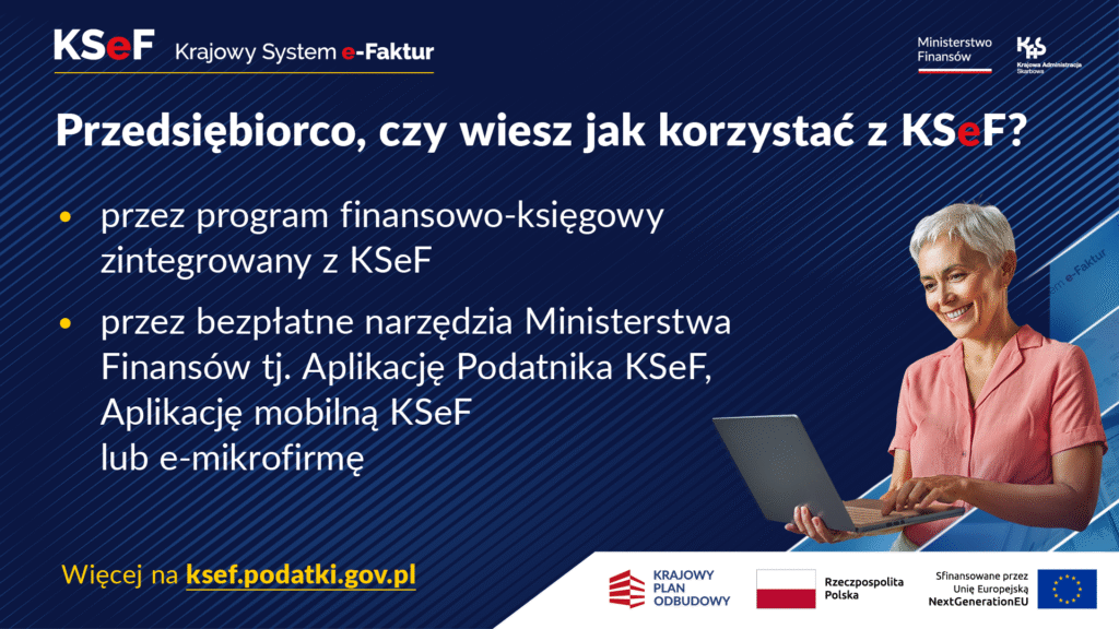 Plakat promocyjny "KSeF".