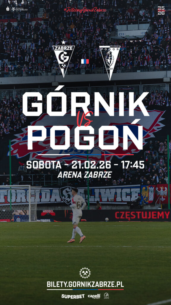 Górnik Zabrze zaprasza na mecz
Plakat: Górnik$Pogoń
