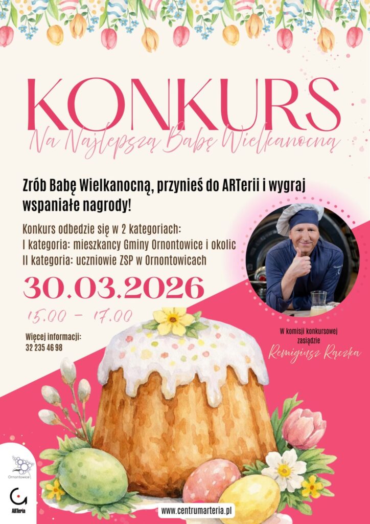 Plakat: Konkurs na Najlepszą Babę Wielkanocną