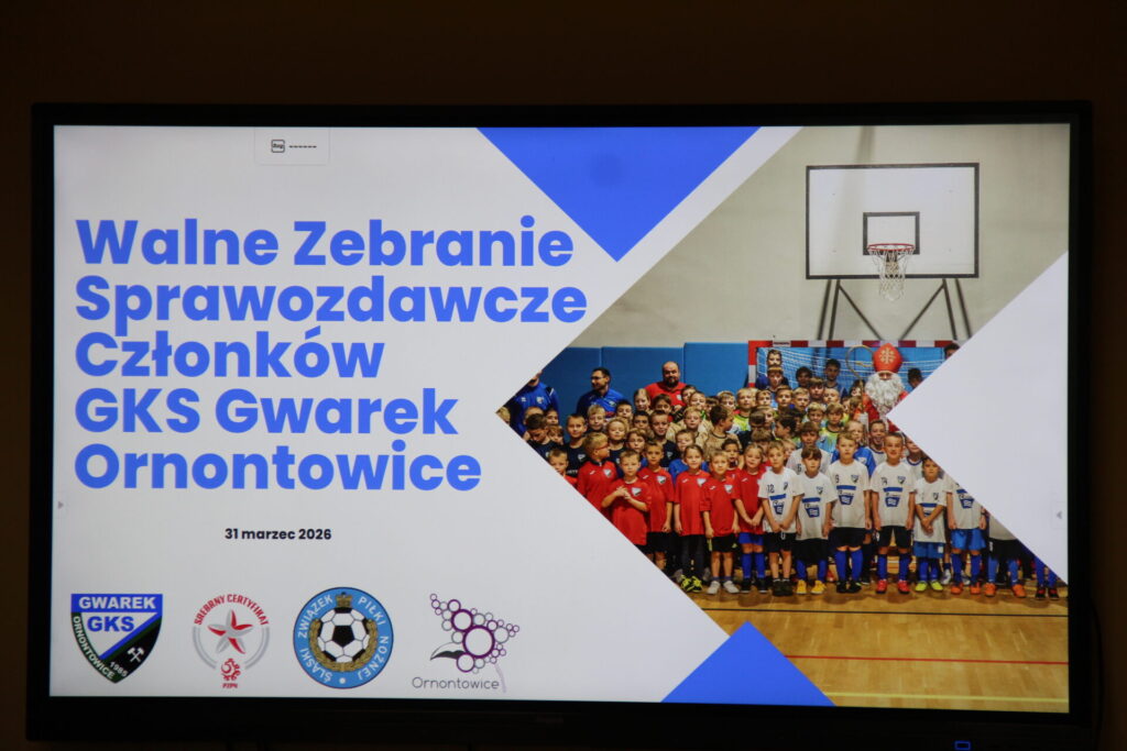 Zdjęcie z Walnego Zebrania Sprawozdawczego GKS Gwarek Ornontowice. 