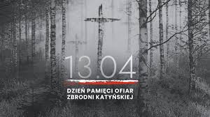 Grafika promocyjna - Dzień Pamięci Ofiar Zbrodni Katyńskiej. 