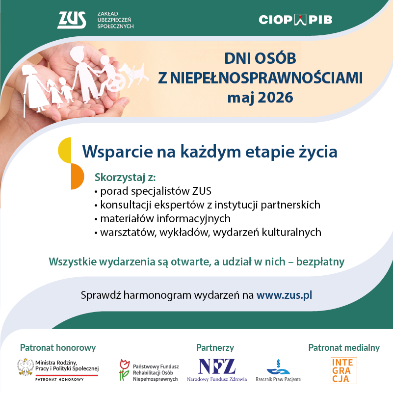Plakat: Dni osób z niepełnosprawnościami