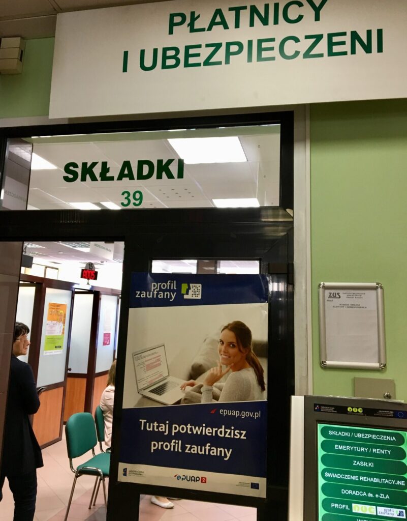Sala płatników w ZUS