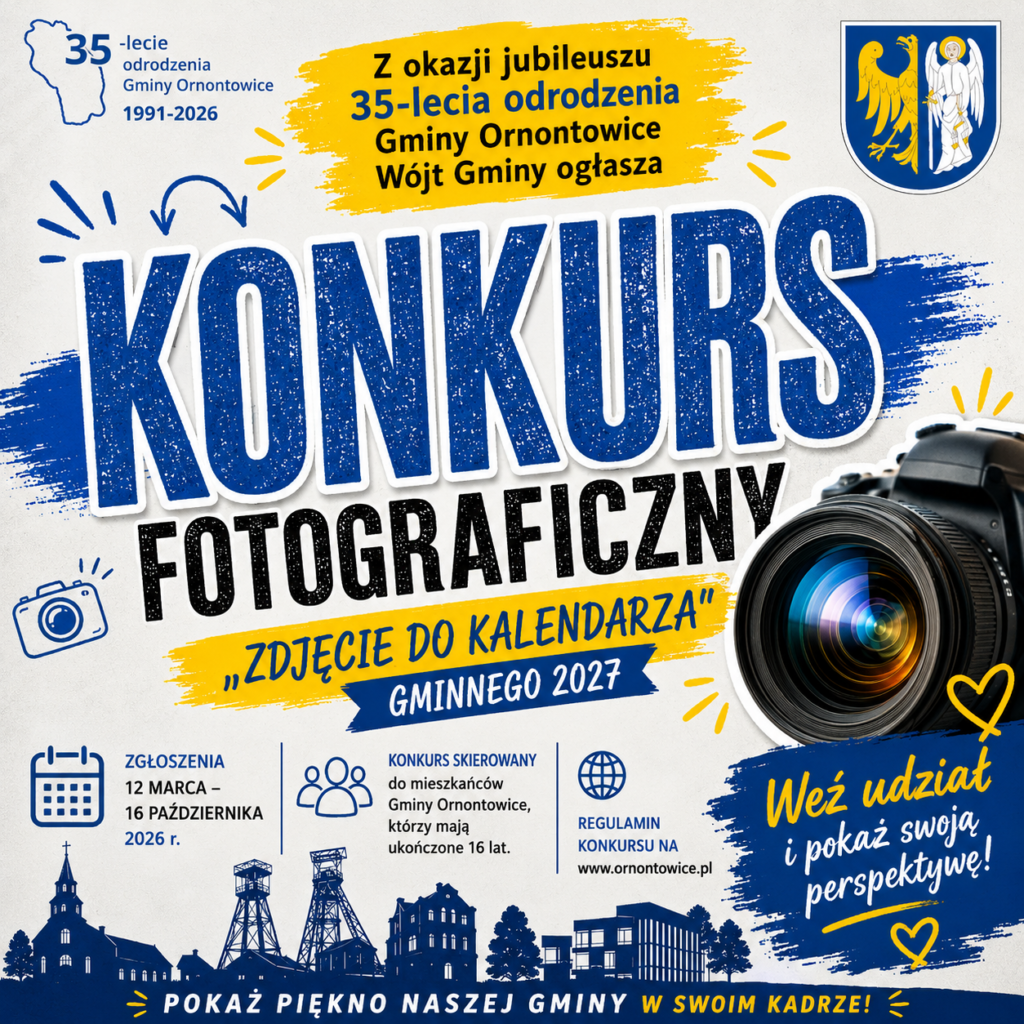 Plakat promocyjny konkursu fotograficznego.