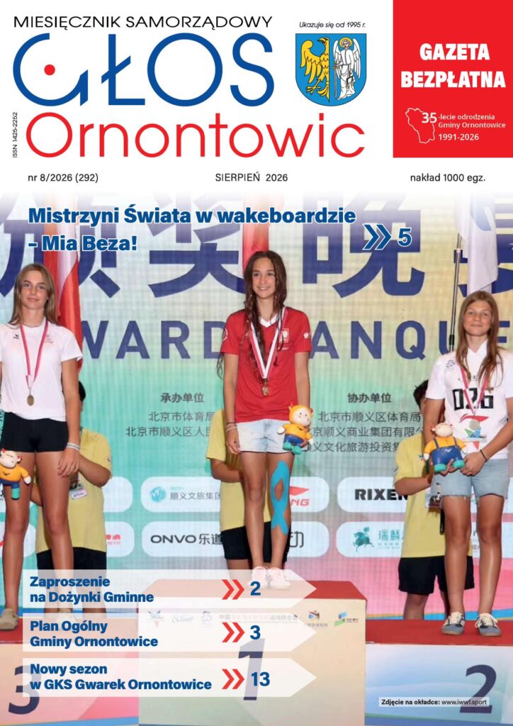 Okładka "Głosu Ornontowic" - nr 8/2026 Okładka "Głosu Ornontowic" - nr 8/2026