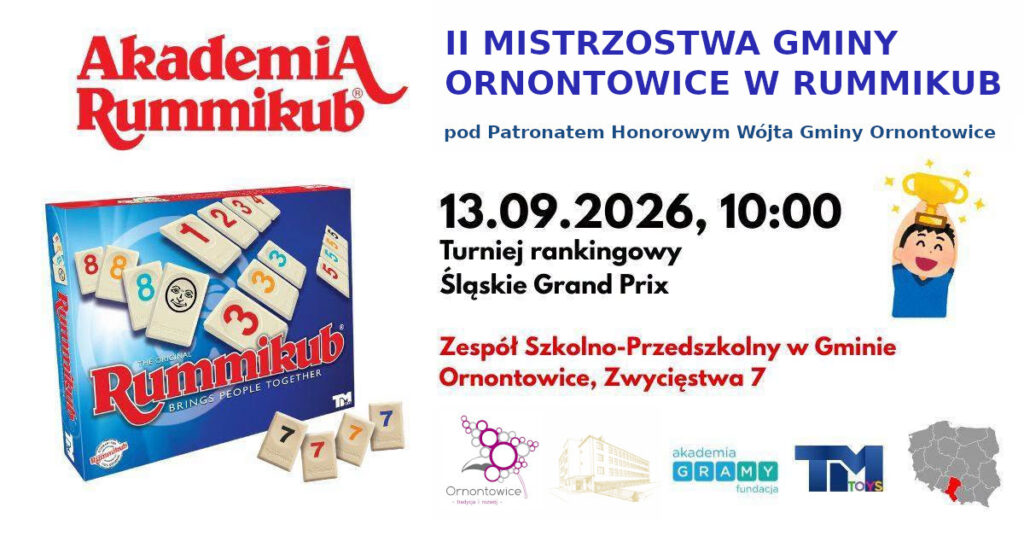 II Mistrzostwa Gminy Ornontowice w Rummikub.